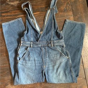 AG Adriano Goldschmied Mabel Denim Straight Leg Overalls